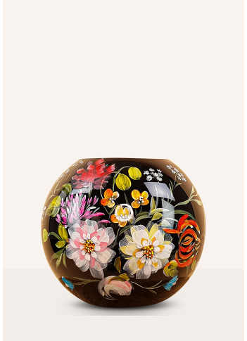 Flower vase handpainted 